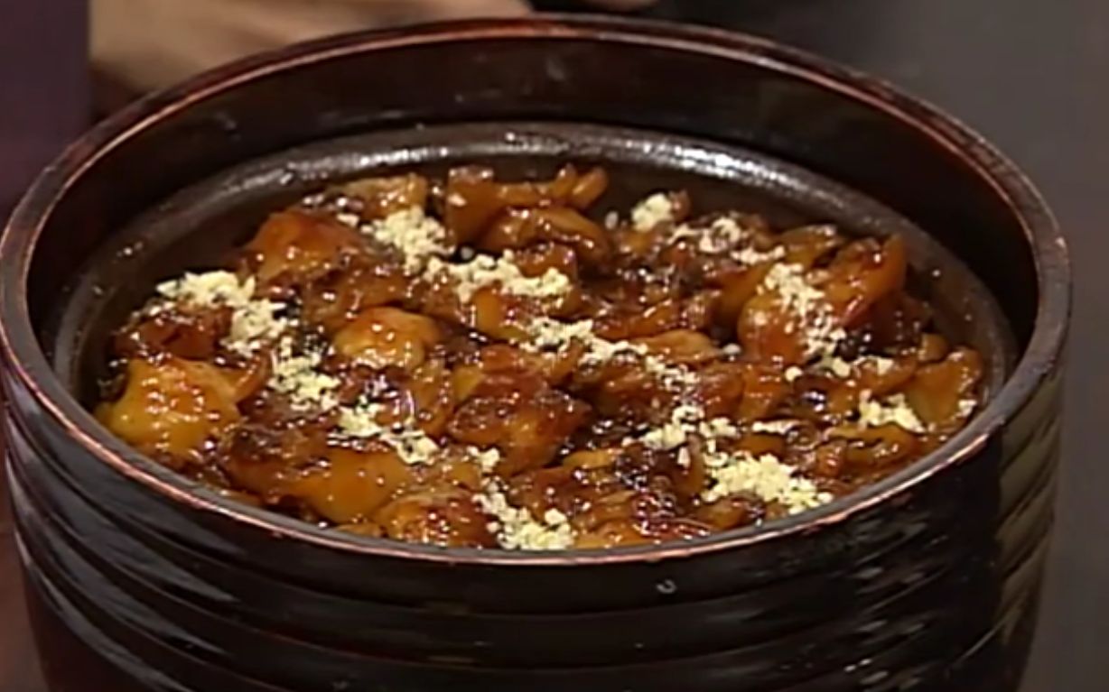 大长今韩语版硫磺鸭子10阿红试吃鸭子前先吃了鲍鱼炒