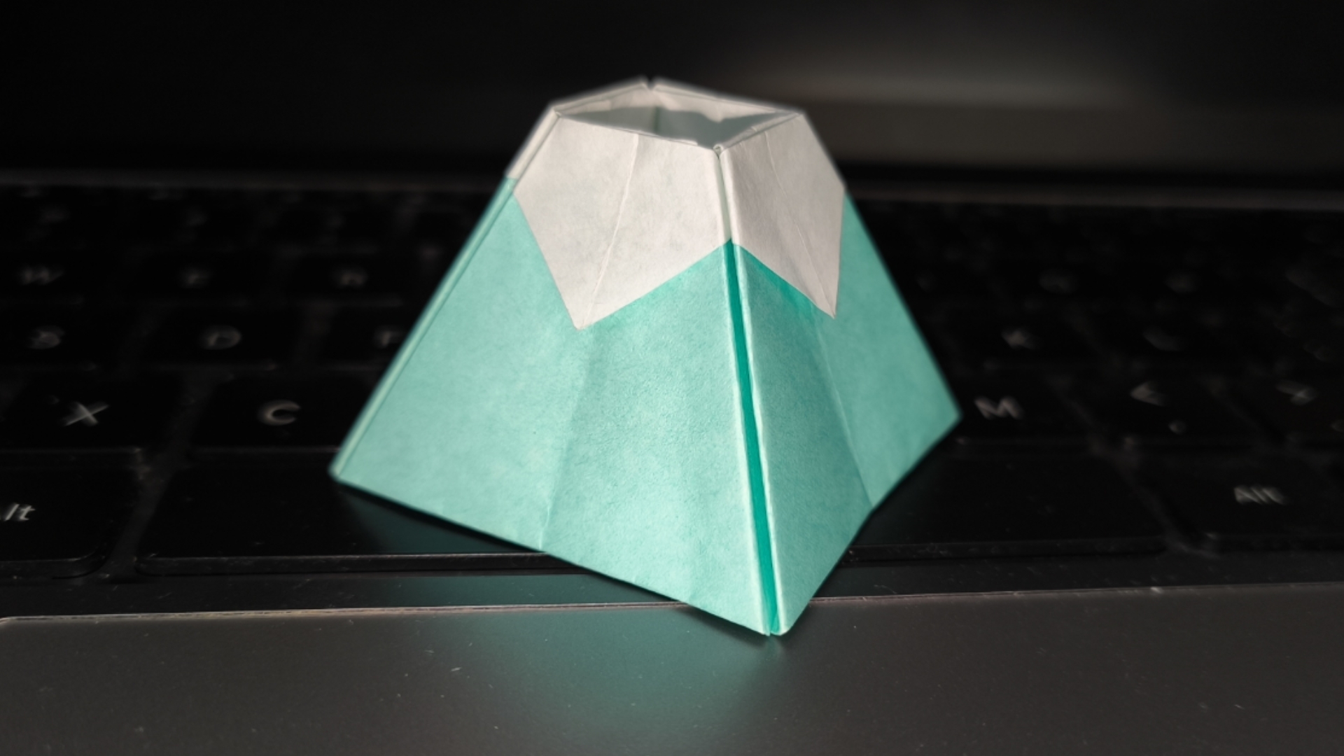 【桌面小物】富士山#折纸实拍