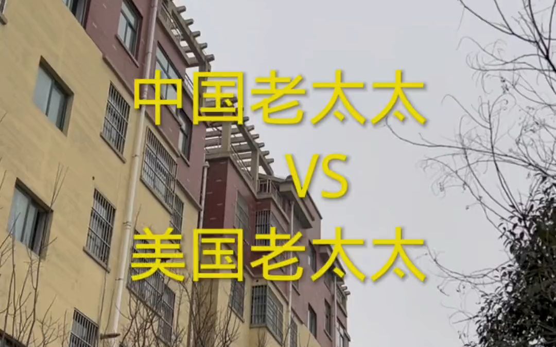 中国老太太VS美国老太太哔哩哔哩bilibili