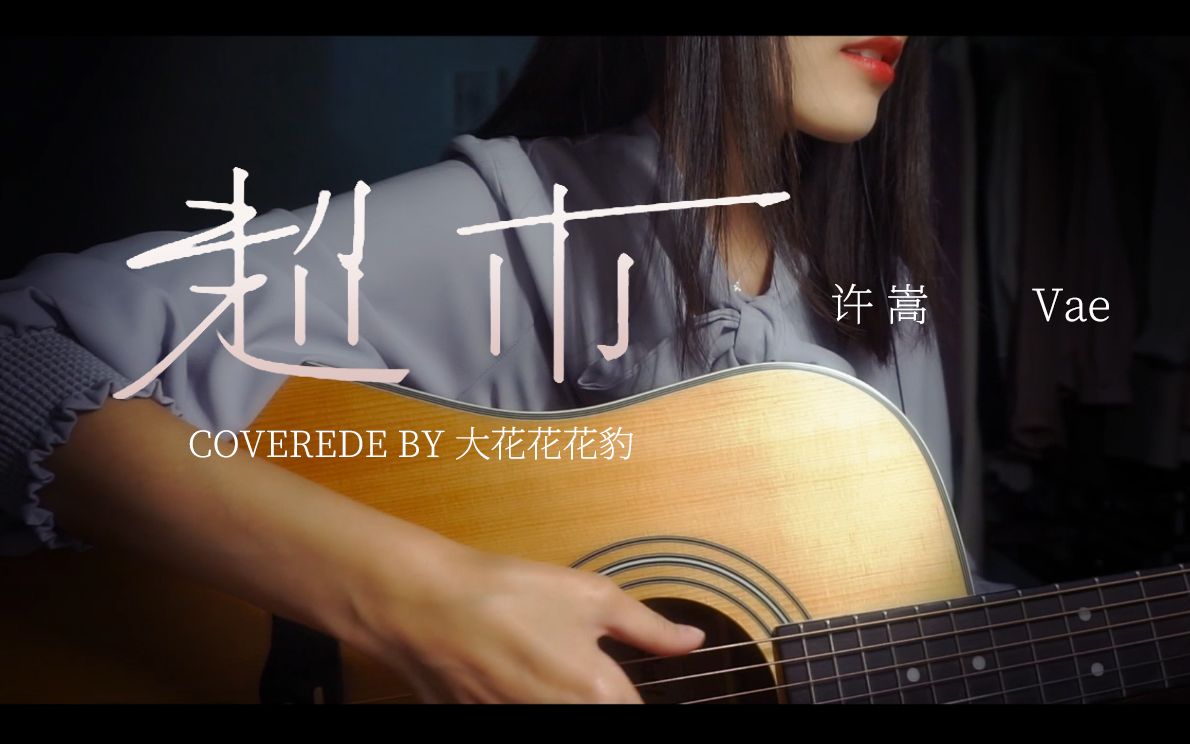 超好听的许嵩新歌《超市》吉他弹唱女声翻唱cover【大花豹】_哔哩哔哩