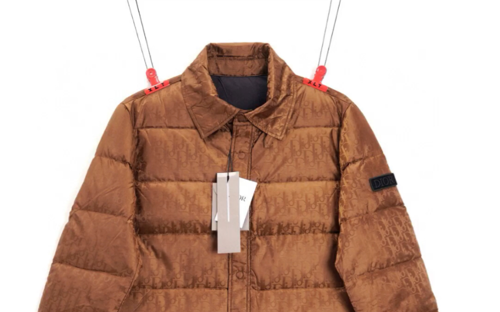 终于知道高仿dior迪奥满印暗纹老花翻领羽绒服