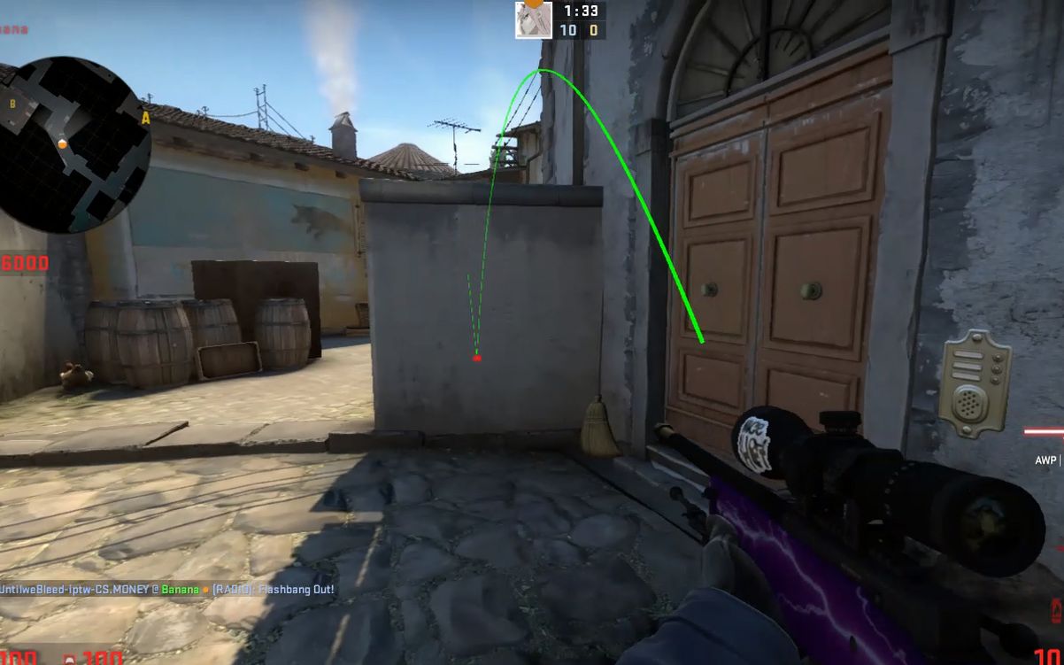 【csgo秀呀秀】分享一个最近自己在用的香蕉道砸地闪