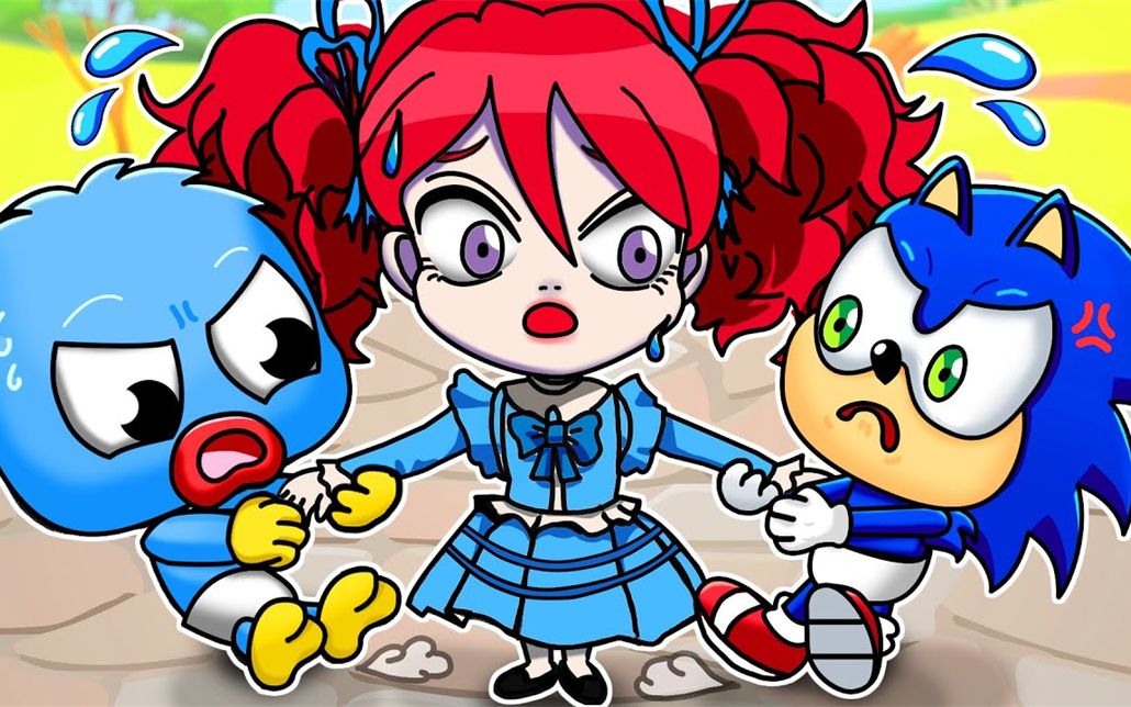 【poppy playtime】poppy是我的!huggy宝宝和索尼克的争夺