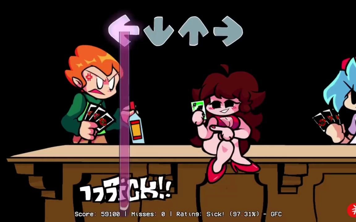 周五夜放克:pico,bf和gf同台演唱歌曲,说唱时眼中有红十字架