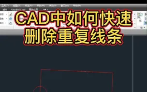 Download Video: CAD快速删除重复线条技巧