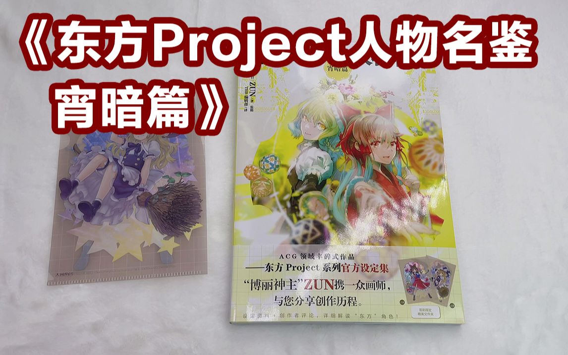 《东方Project人物名鉴 宵暗篇》开箱!东方Project系列首部官方简体中文版设定集登场!哔哩哔哩bilibili