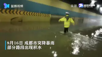 Descargar video: 暖心！积水中有猫被困 交警涉水救回