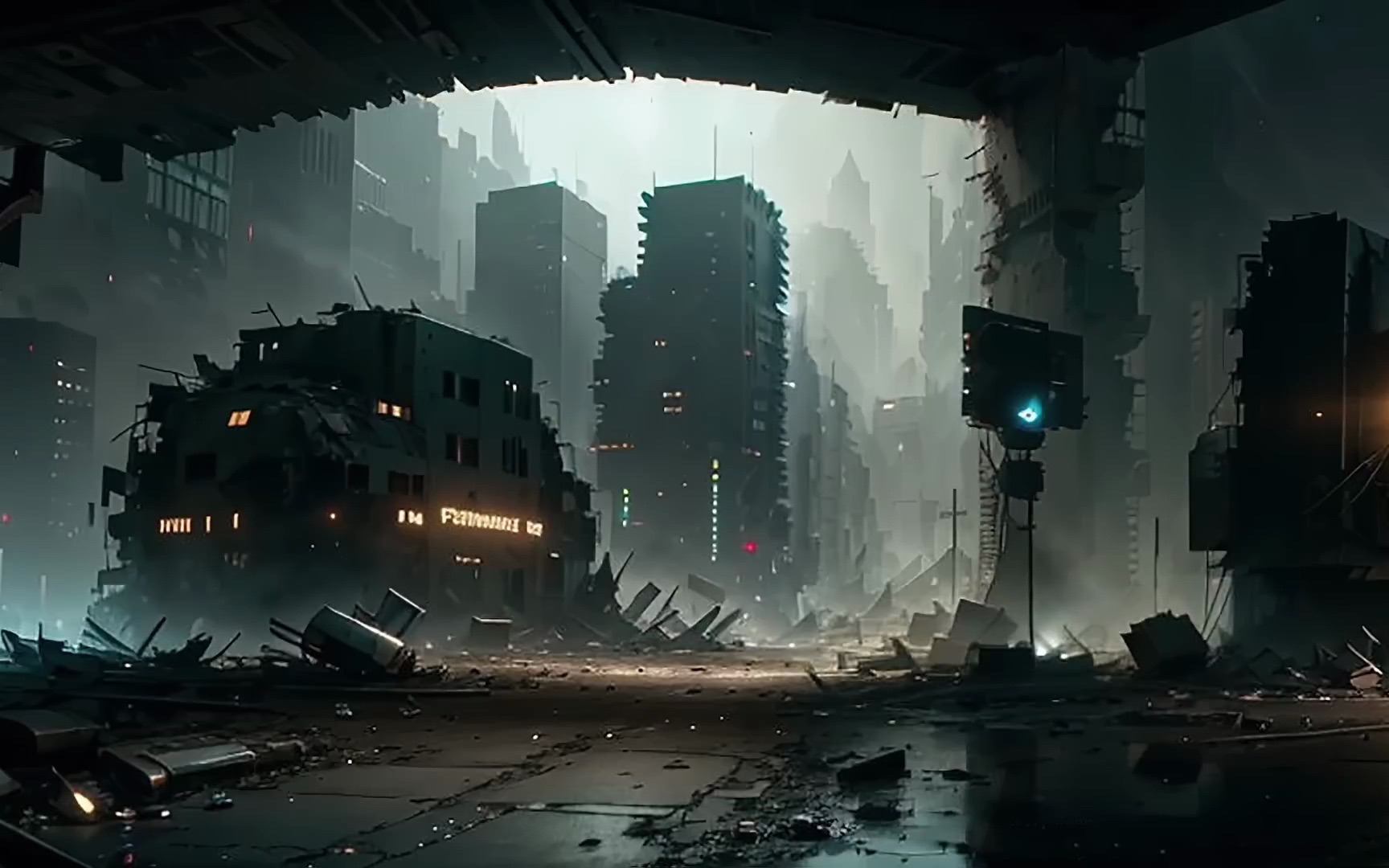 废墟里的城市 | 末日感 荒凉未来 | 环境音 | 氛围音