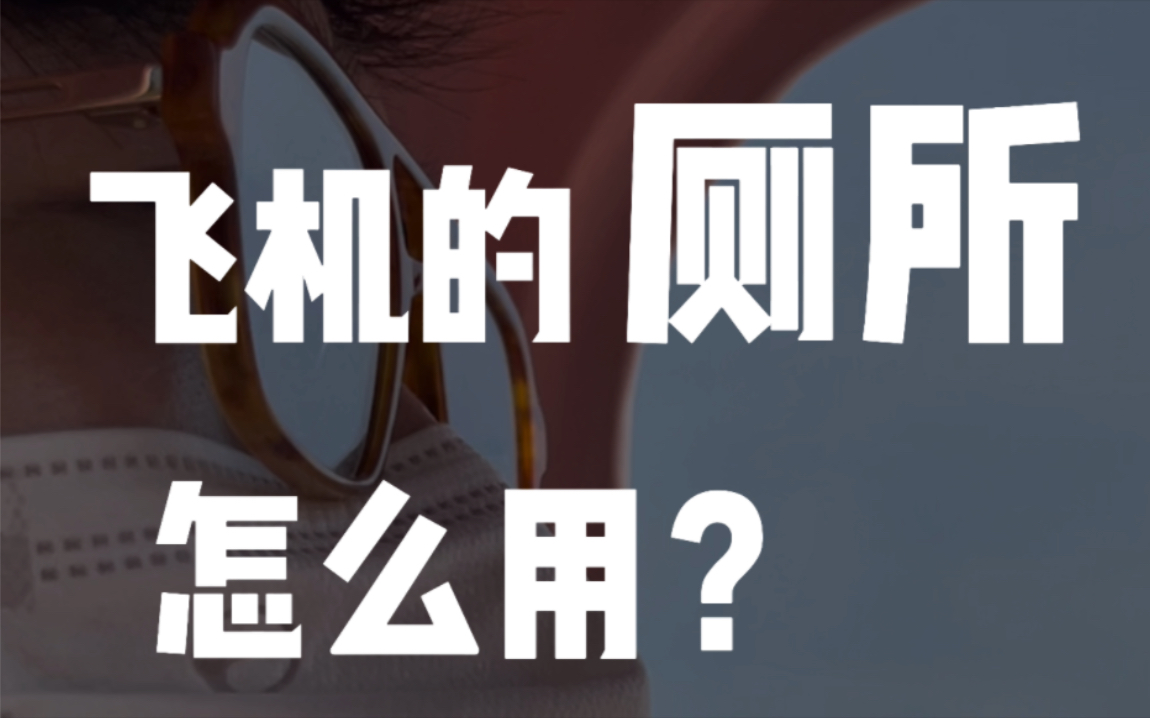 坐飞机流程 飞机上的厕所怎么用?飞机厕所在哪?哔哩哔哩bilibili