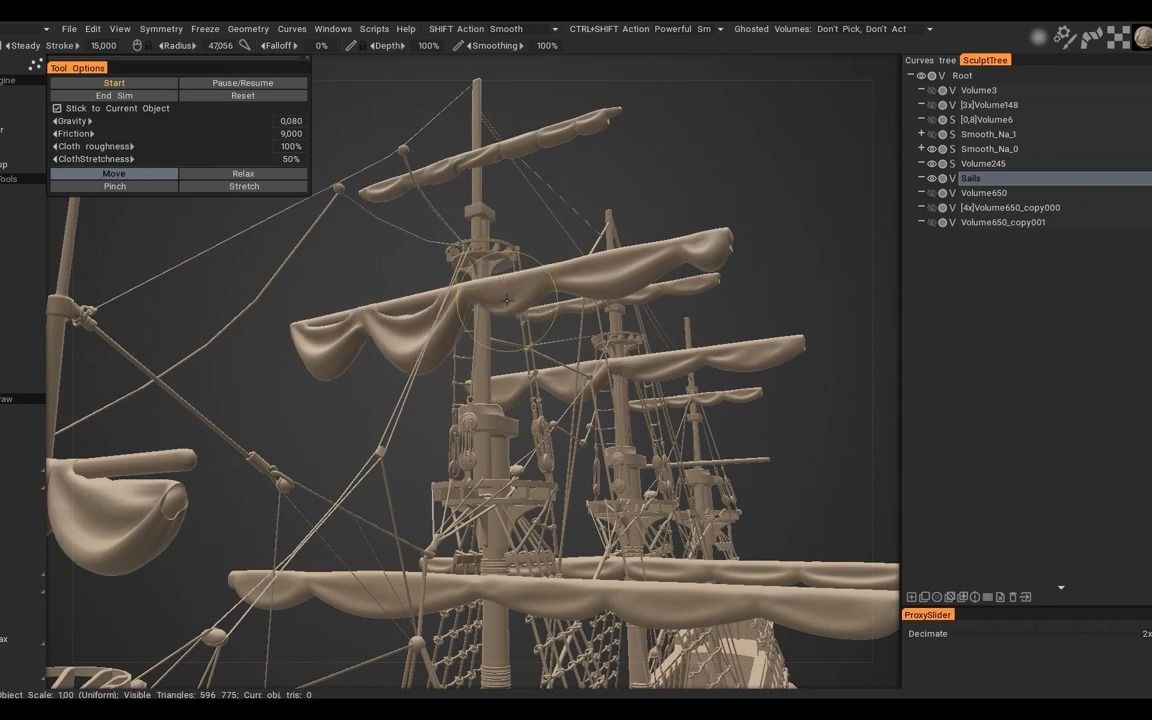 [图]【3D Coat】How to Create a Ship Model from Scratch using 3DCoat. TimeLapse.