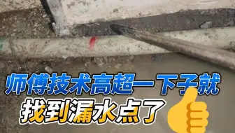 漏水检测精准定位案例分享，茗萃园水管漏水维修案例