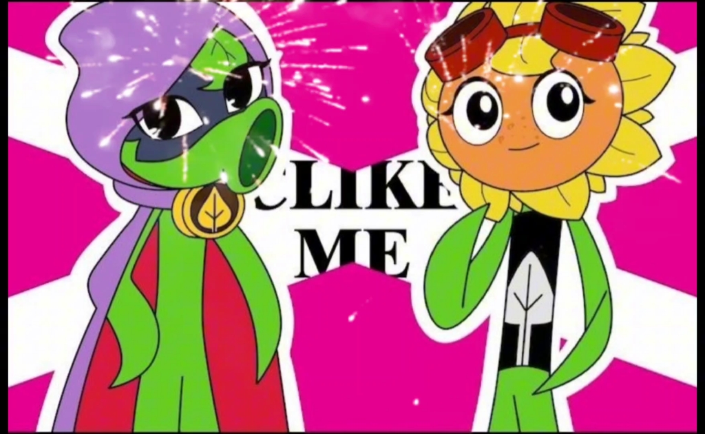 绿影侠和耀斑花