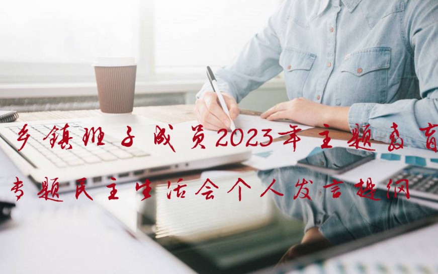 乡镇班子成员2023年主题教育专题民主生活会个人发言提纲哔哩哔哩bilibili