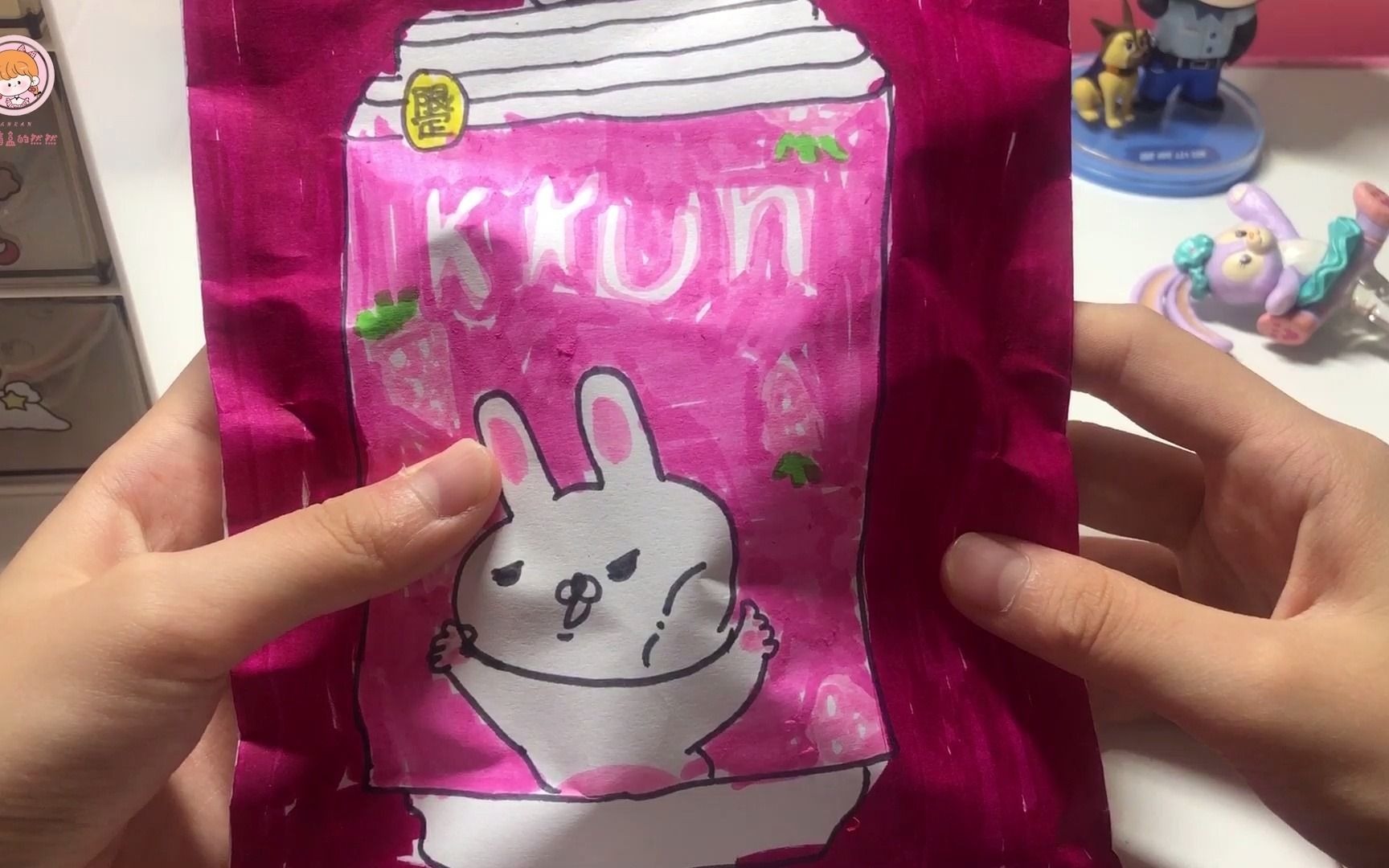 自制盲盒盲袋#紫色系小兔子盲袋#然然