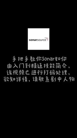 Stanven/手把手教Sonar哔哩哔哩bilibili