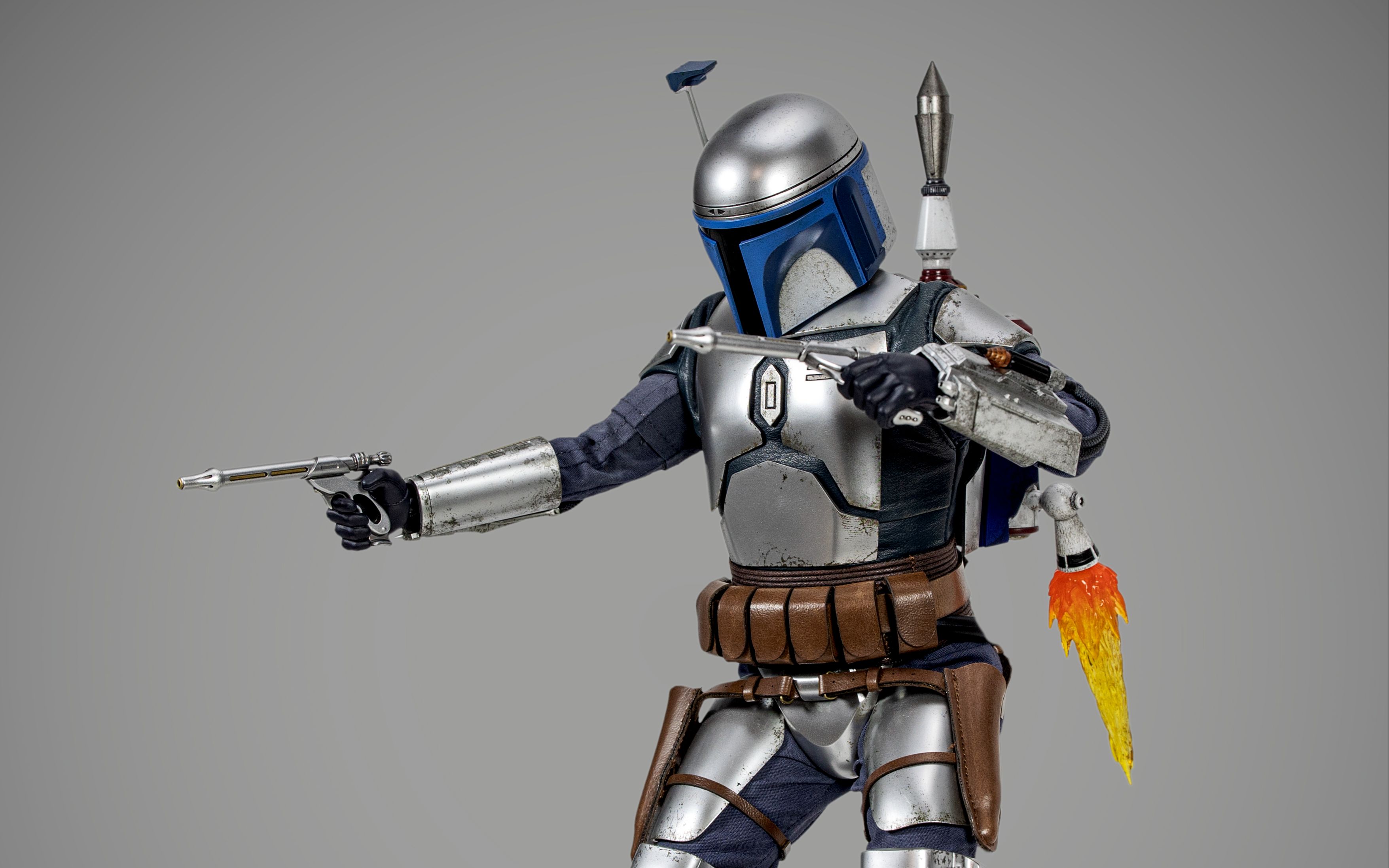 克隆战争的源起之人:hottoys星球大战詹戈·费特可动人偶_哔哩哔哩