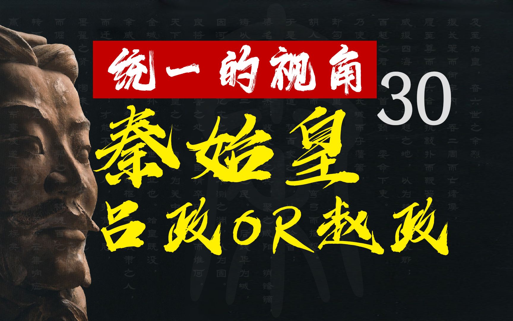 【统一的视角】30秦始皇:谁是我爹|吕政OR赵政?始皇帝的生父之谜!哔哩哔哩bilibili