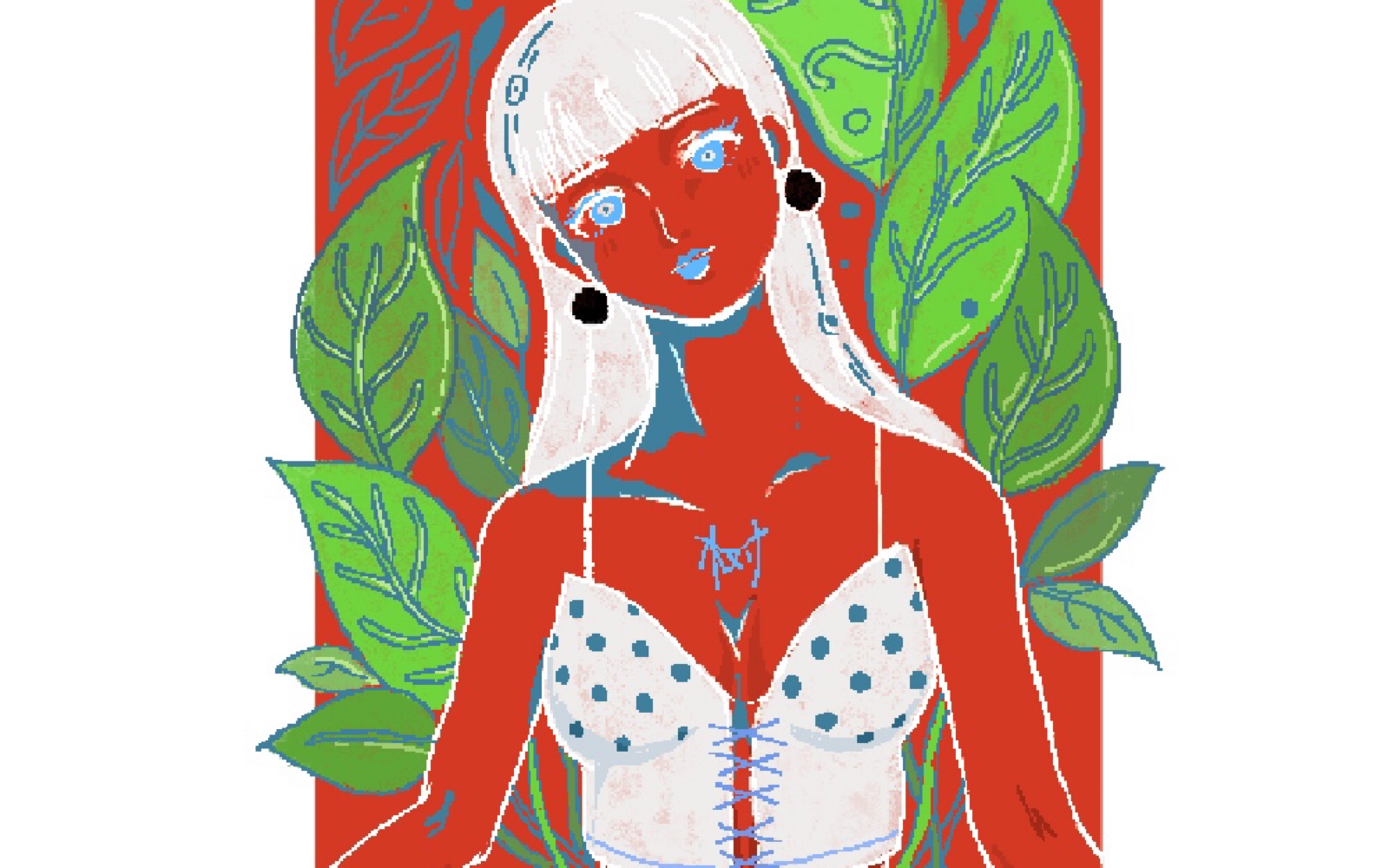 [pixel art]blue demon - 板绘速涂练习