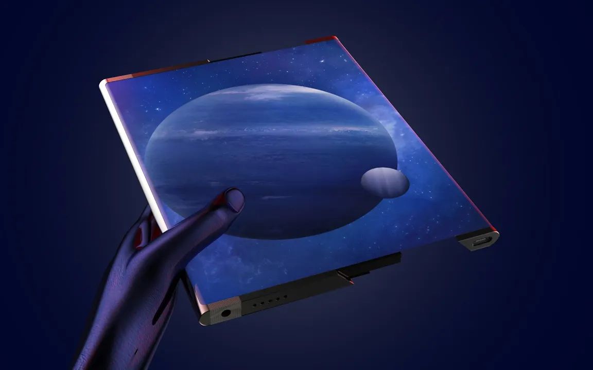 小米mix alpha r 卷轴屏概念机:满满的金属质感,太帅气了!