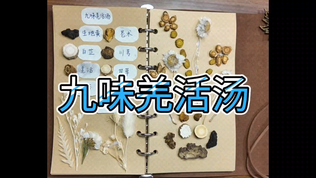 方剂第四期#九味羌活汤#手工