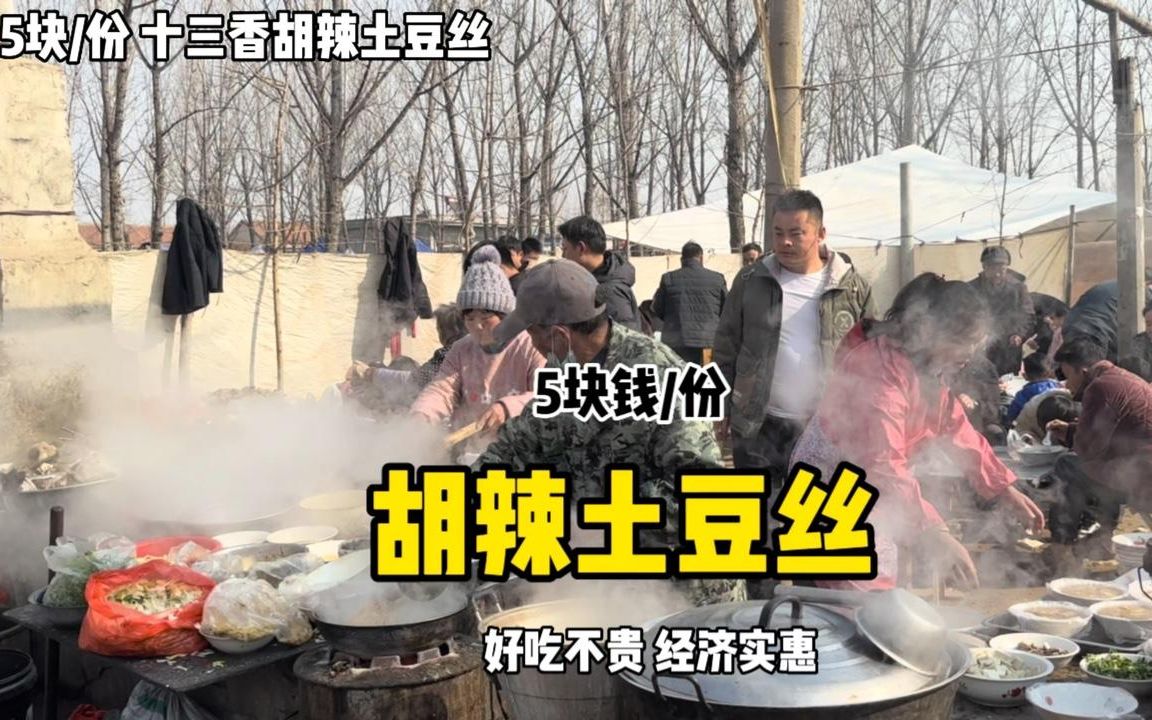 十三香胡辣土豆丝5块钱一份,这是真正的好吃不贵经济实惠哔哩哔哩bilibili