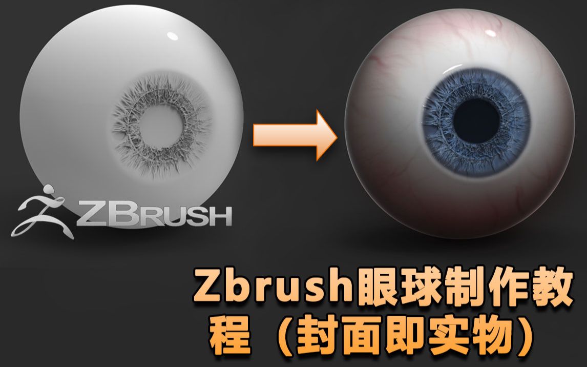 怎么去利用Zbrush制作一些写实眼球(封面即实物)新手必学哔哩哔哩bilibili