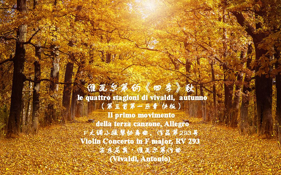 维瓦尔第《四季》秋(antonio vivaldi_concerto no.