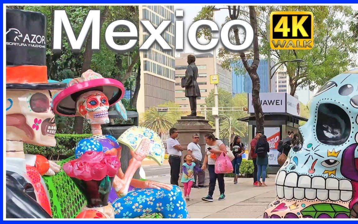 [图]【街景】WALK墨西哥城视频TRAVEL VLOG Skulls in CDMX hdr