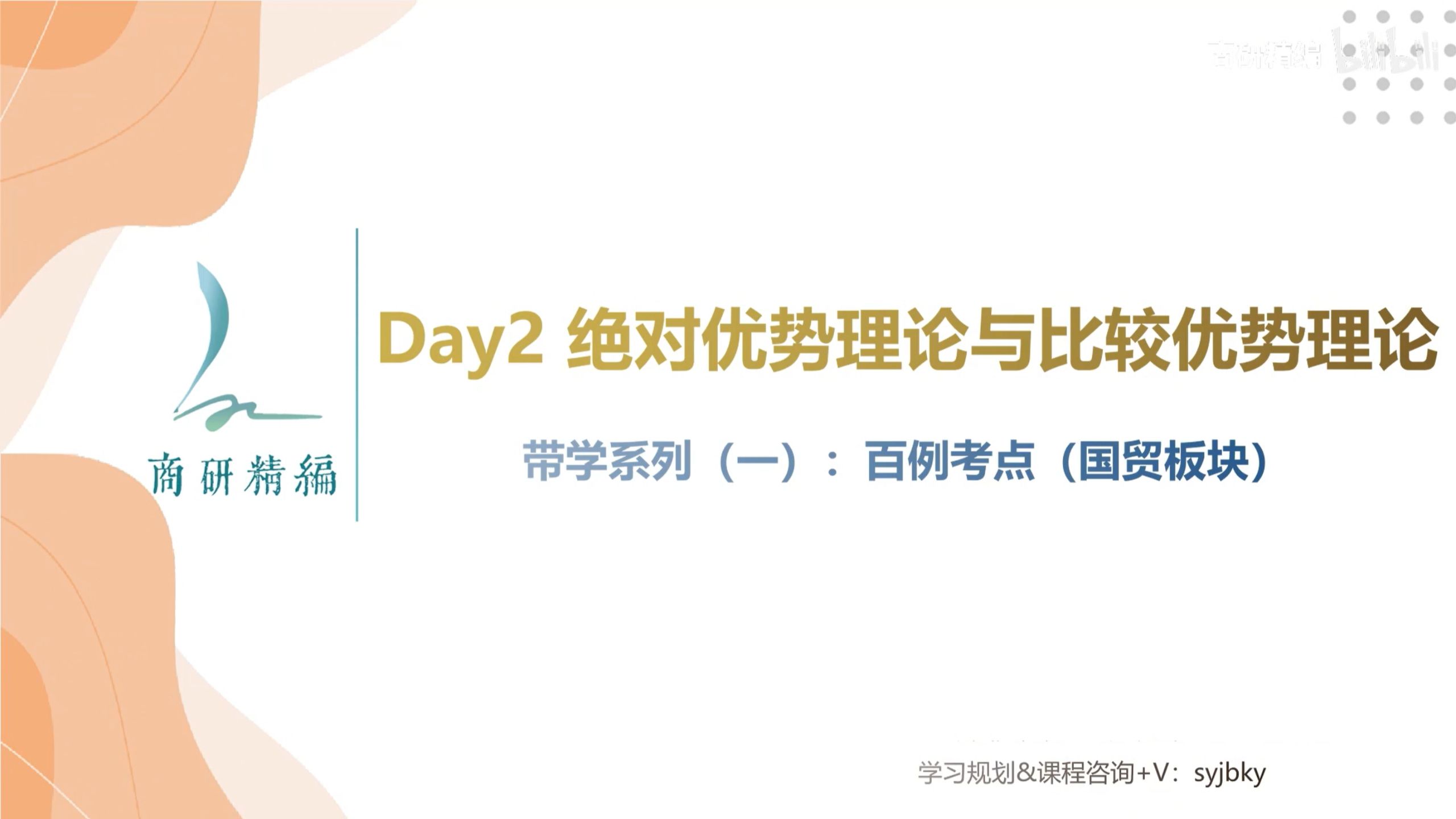 国际商务每日带学Day2绝对优势理论与比较优势理论
