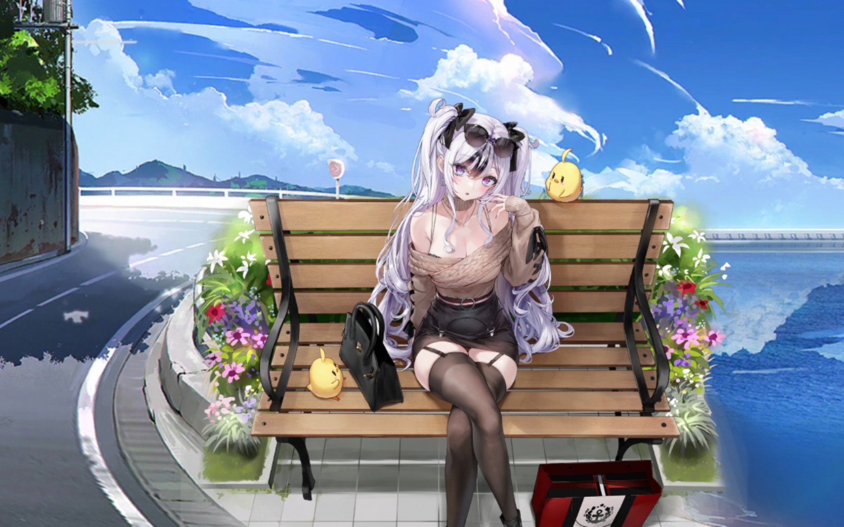 【碧蓝航线】易北-情人节live2d皮肤鉴赏