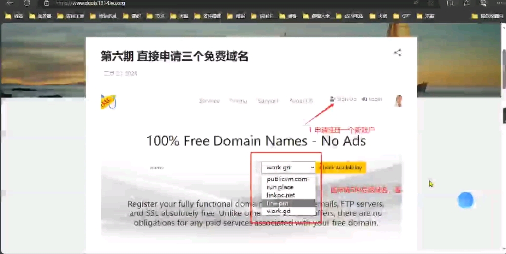第六期 免费申请3个免费域名哔哩哔哩bilibili