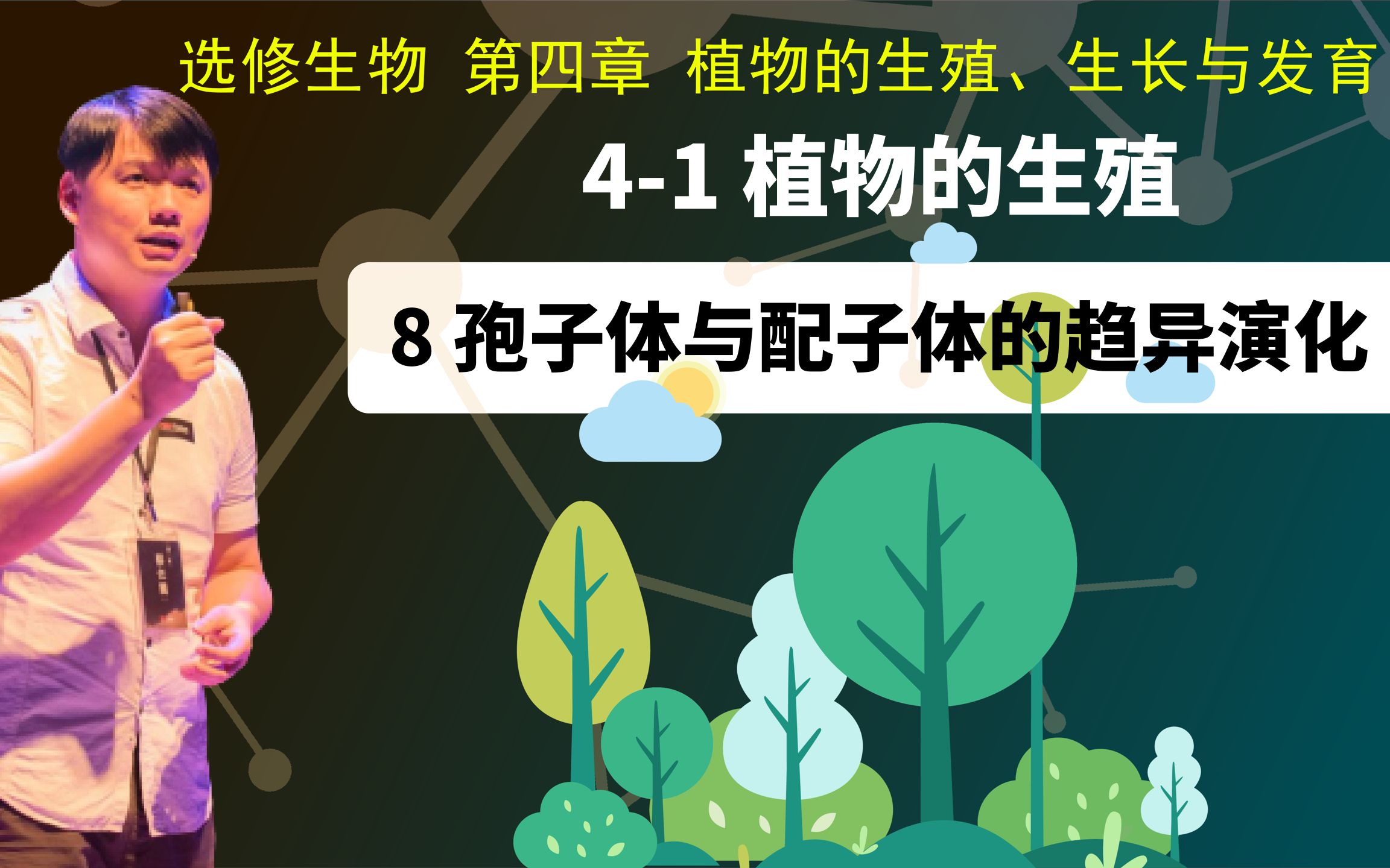 选修生物41.8 植物的生殖 孢子体与配子体的趋异演化哔哩哔哩bilibili