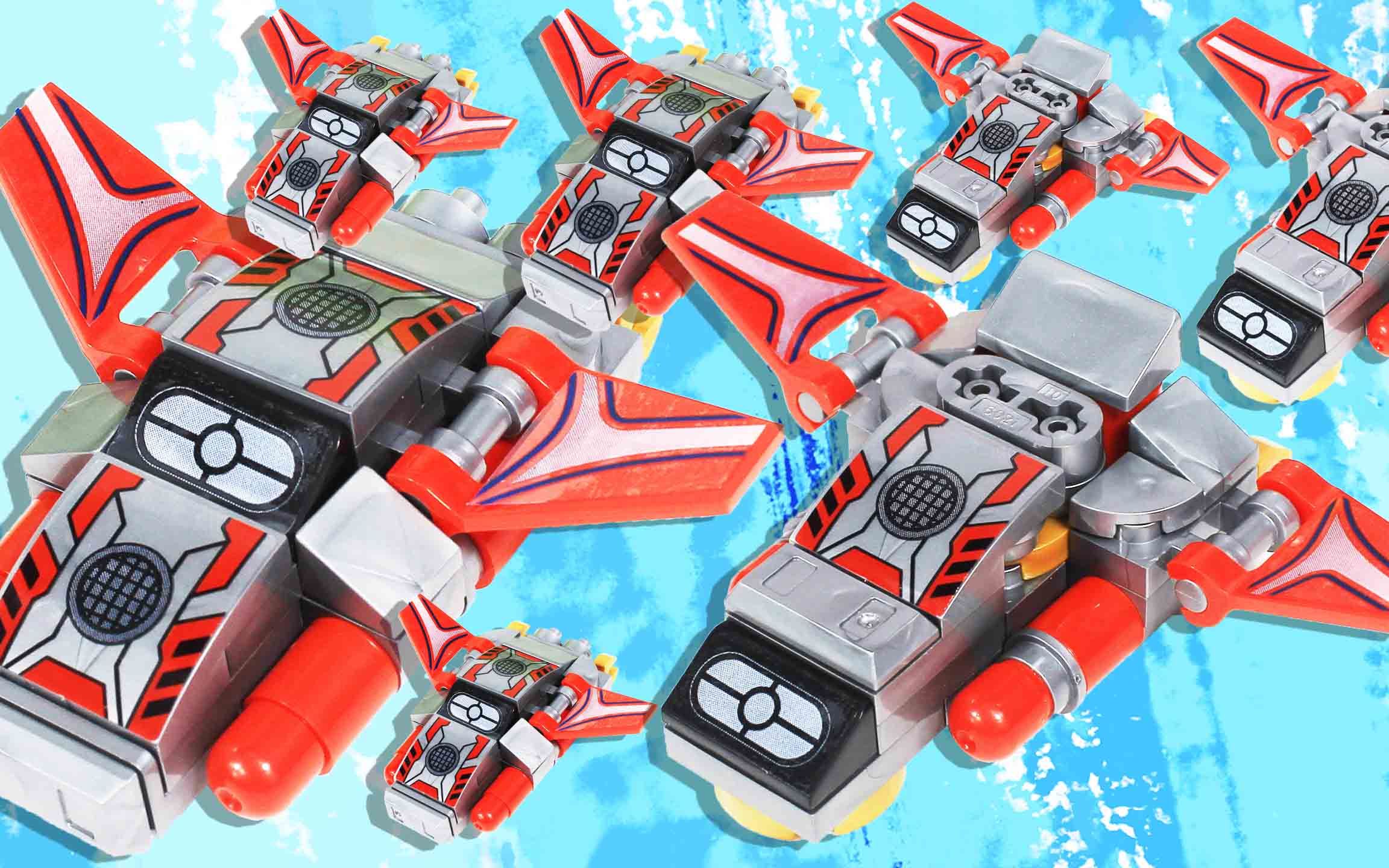 潘洛斯奥特曼拼装载具战争飞船编队鳕鱼乐园