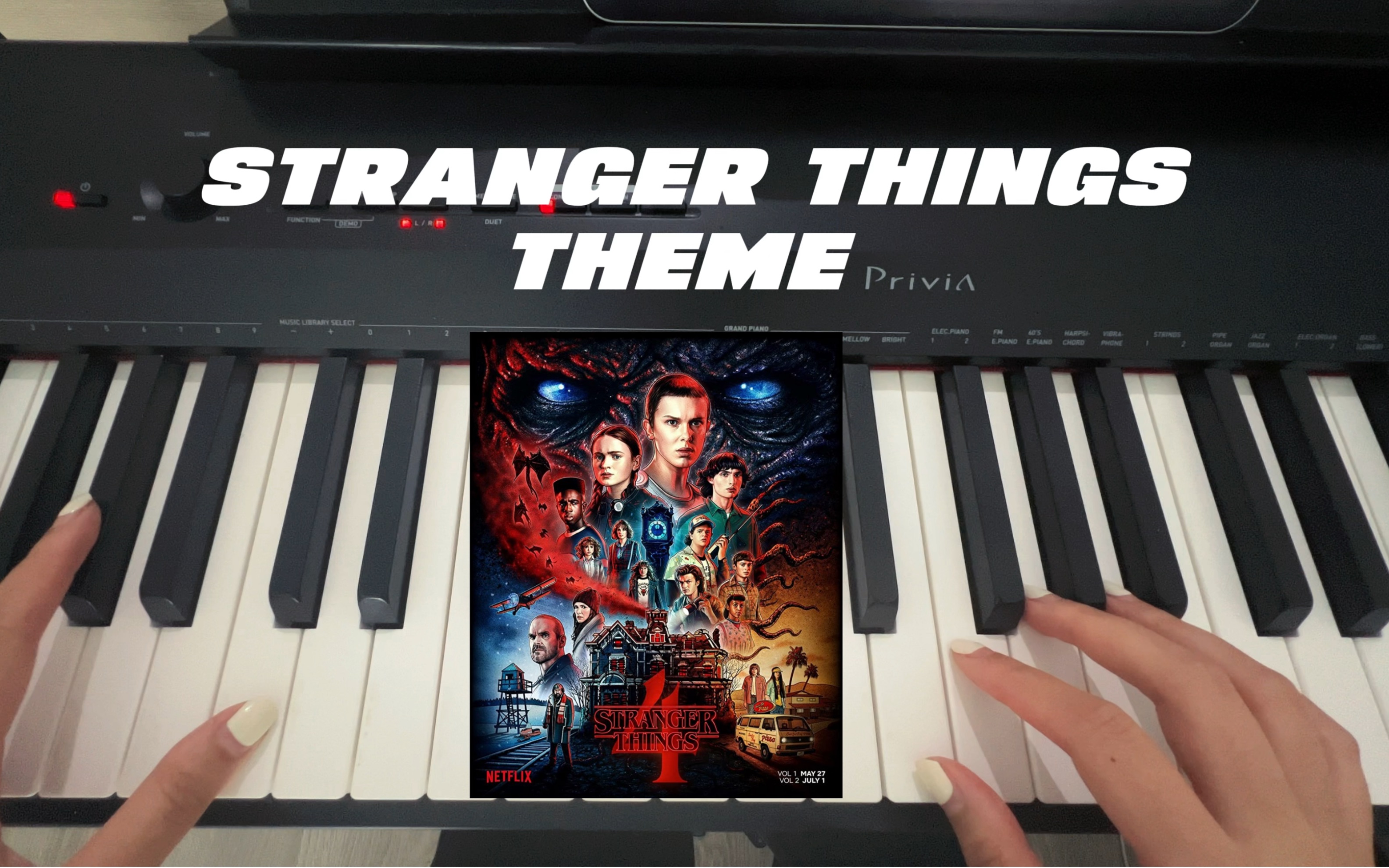 [图]【怪奇物语stranger things】5分钟教你学会主题曲