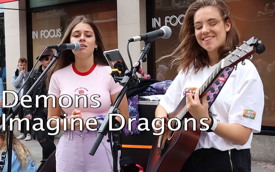 [图]15岁爱尔兰美少女街头翻唱翻Imagine Dragons《Demons》