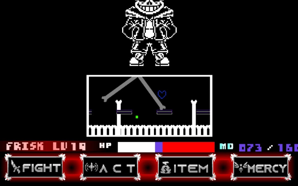 【国人au-究极传说】究极sans战斗二阶段(更至第六回合)