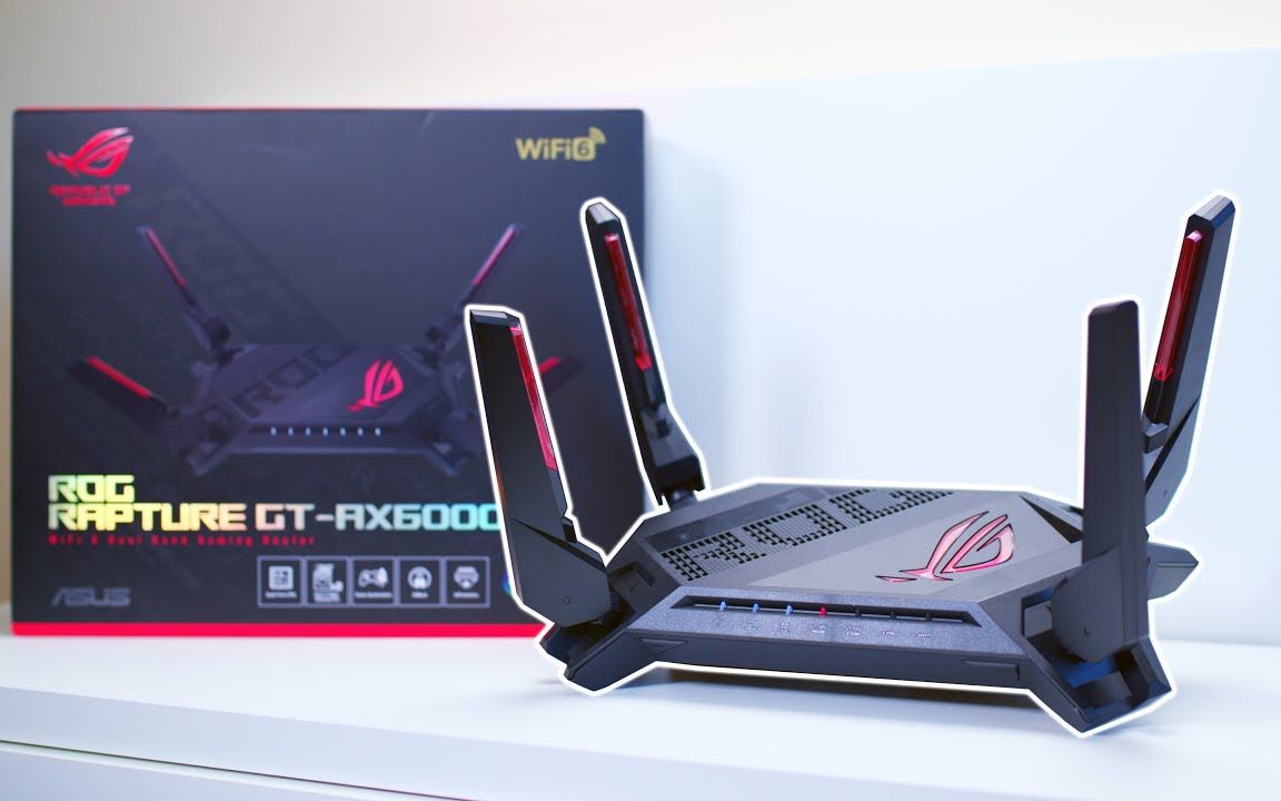 超快的WiFi 6,华硕ASUS ROG GTAX6000 WiFi 6 路游戏开箱哔哩哔哩bilibili