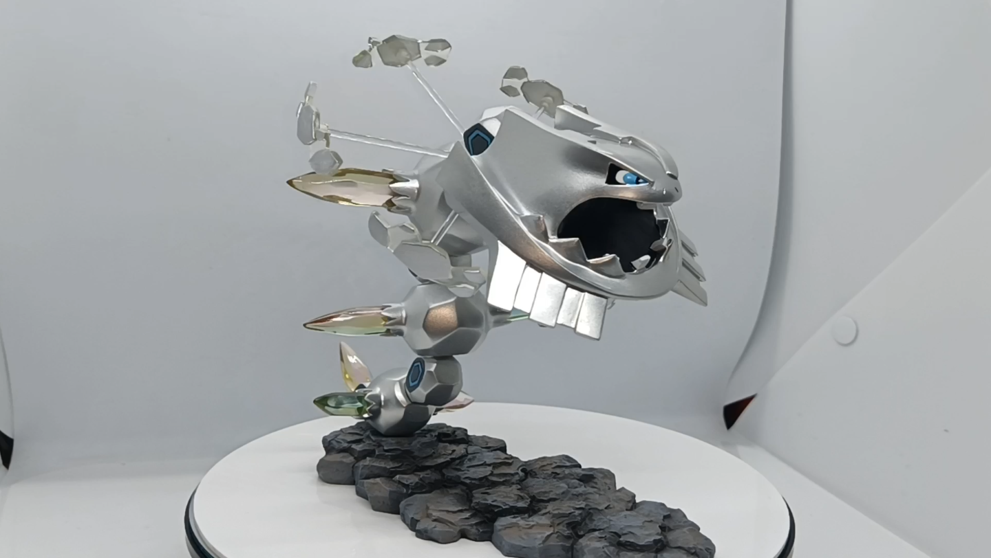 宝可梦模型 金属色mega大钢蛇 1比40比例