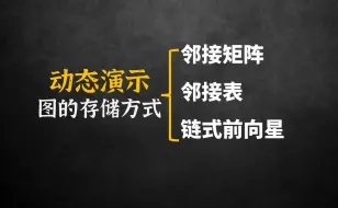 下载视频: 【图论02】动画说图的三种保存方式 降低理解门槛 邻接表 链式前向星 邻接矩阵