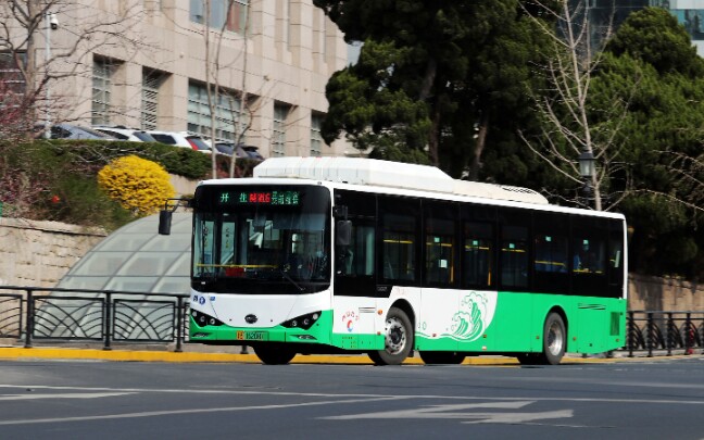 青岛公交隧道6路(灵山卫公交枢纽站-天泰体育场⑥)下行全程8倍速前方