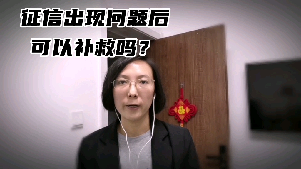 征信出现问题后,可以补救吗?哔哩哔哩bilibili