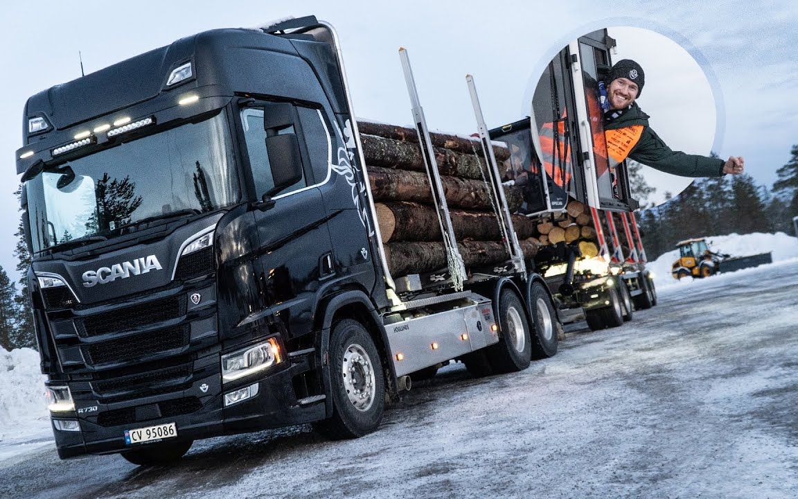 【荷兰小哥系列】【中文字幕】挪威体验斯堪尼亚v8清障