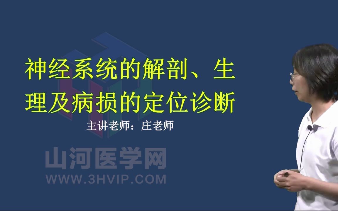 14神经内科学高级职称考试:神经系统解剖生理一 山河医学网哔哩哔哩bilibili