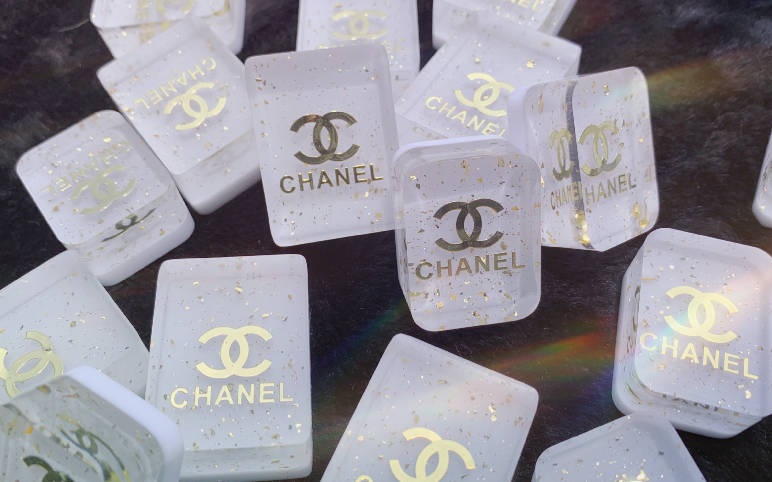 【滴胶麻将】脱膜两板香奈儿滴胶麻将