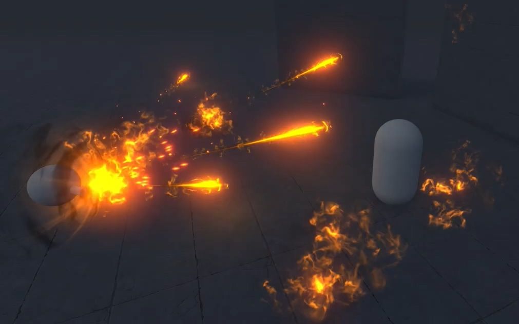 unity各类弹道与受击特效效果集合参考