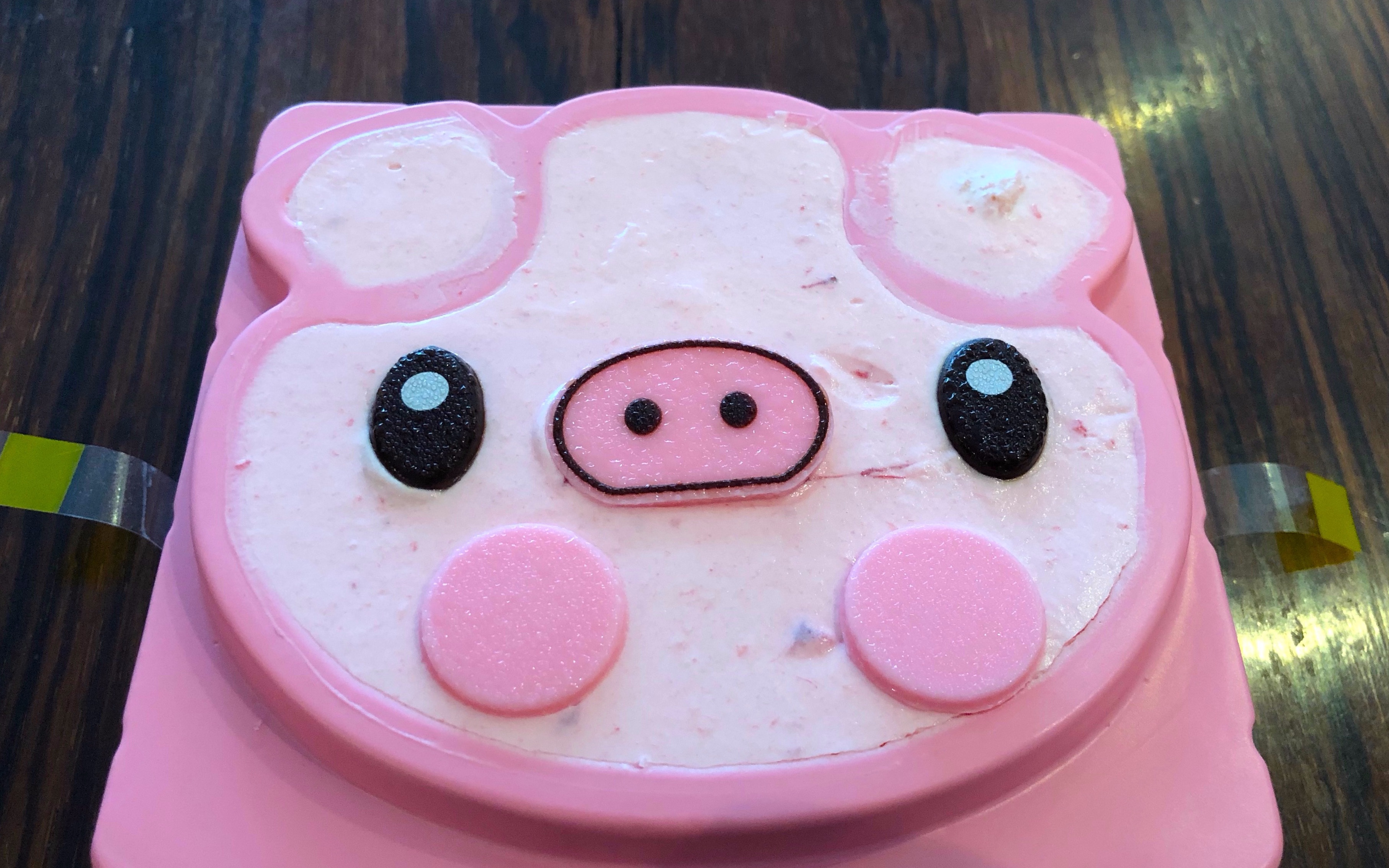 蛋糕猪头图片简单图片