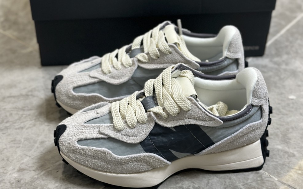 【发货实拍】new balance nb 327 灰白黑