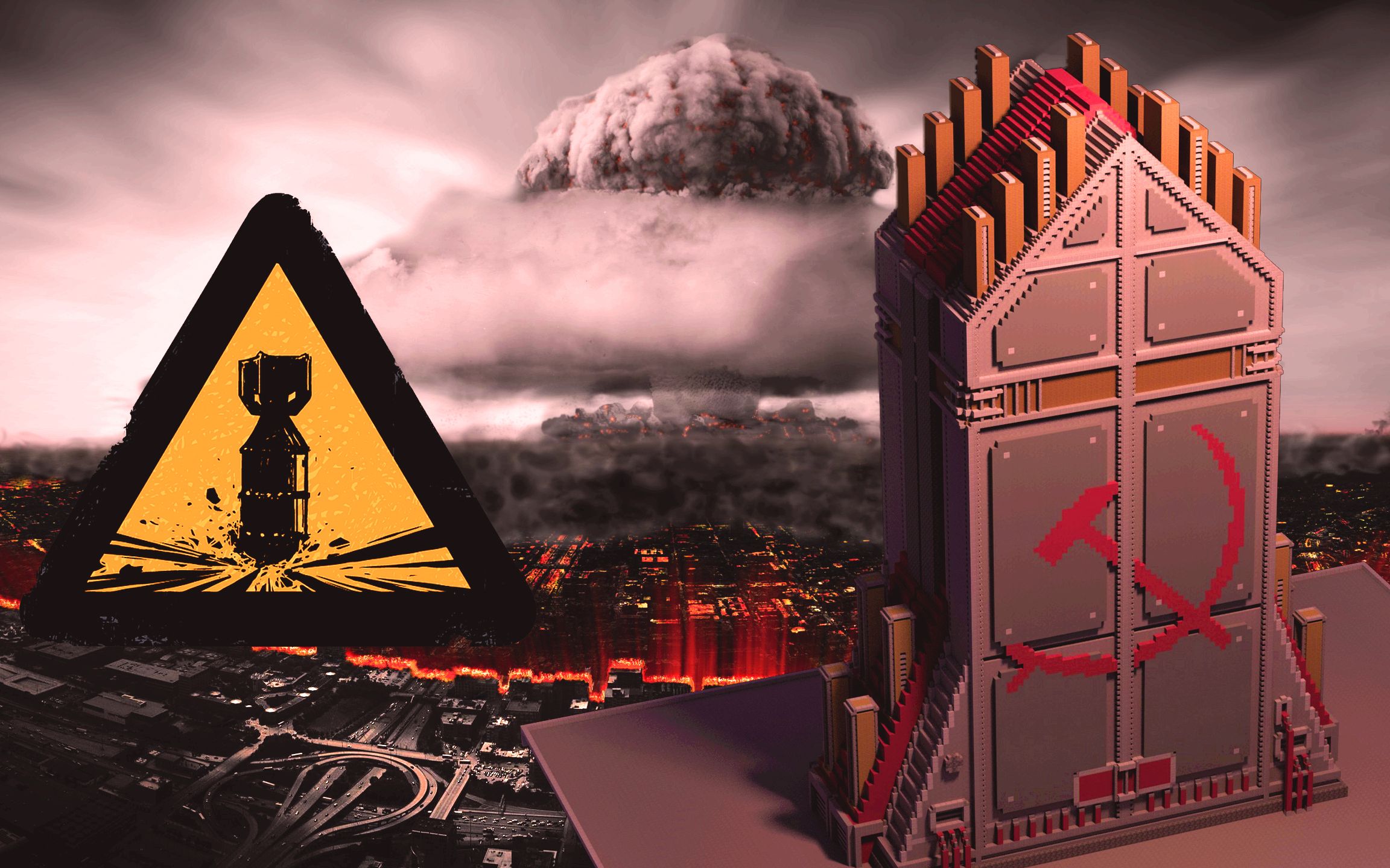 mc百万方块还原红警苏维埃之怒!苏联核弹发射井