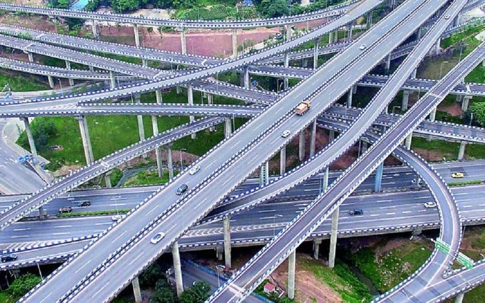 重庆最复杂的8d立交桥,5层20条匝道,老司机看了也绝望