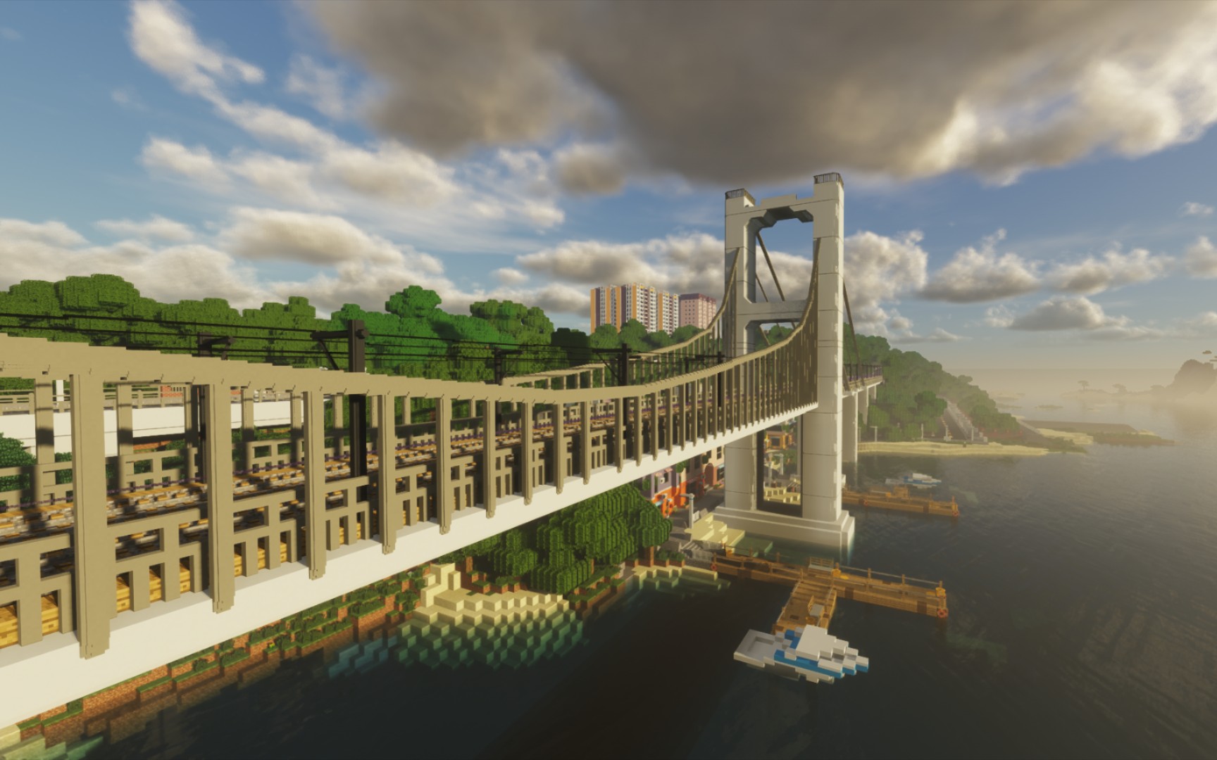 minecraft★三个月的辛勤!从火柴盒到大桥的mc建筑之旅!